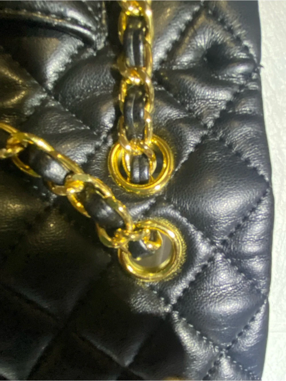 Authentic Vintage CHANEL Medium Classic double flap bag in black quilted leather